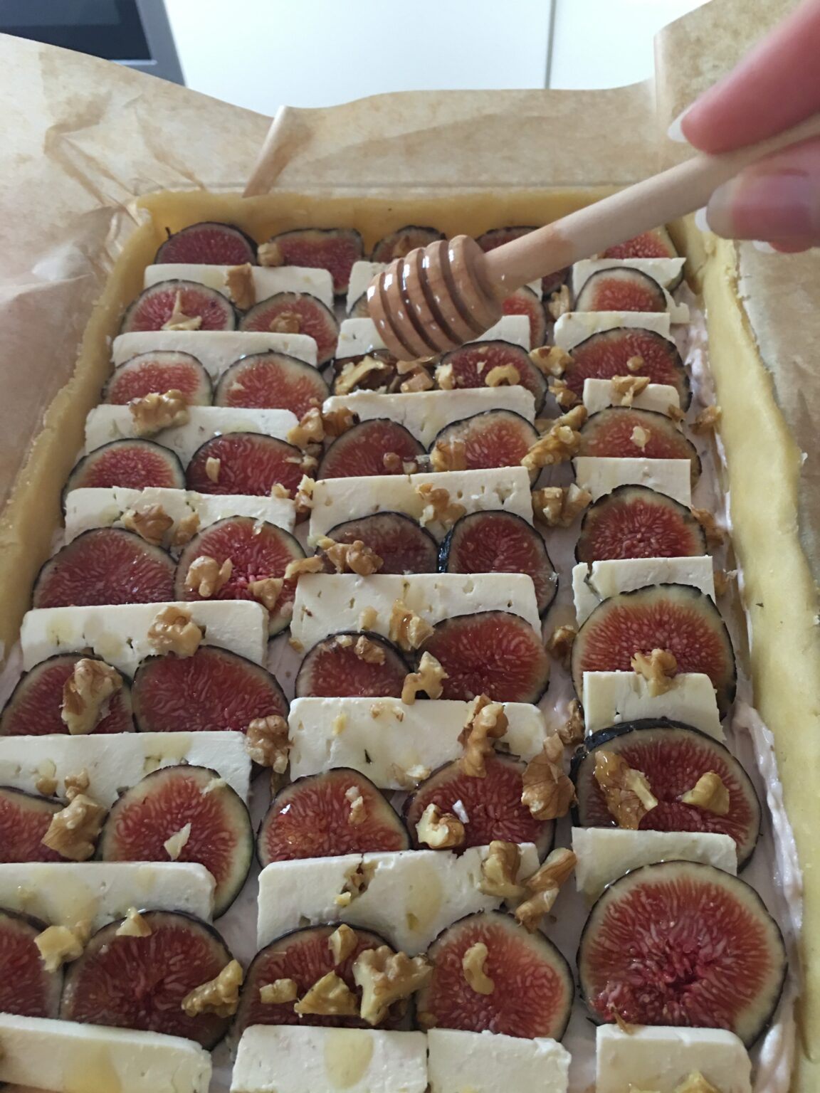 Feigentarte mit Feta und Honig - glutenfrei - Kochlöffeljunkies