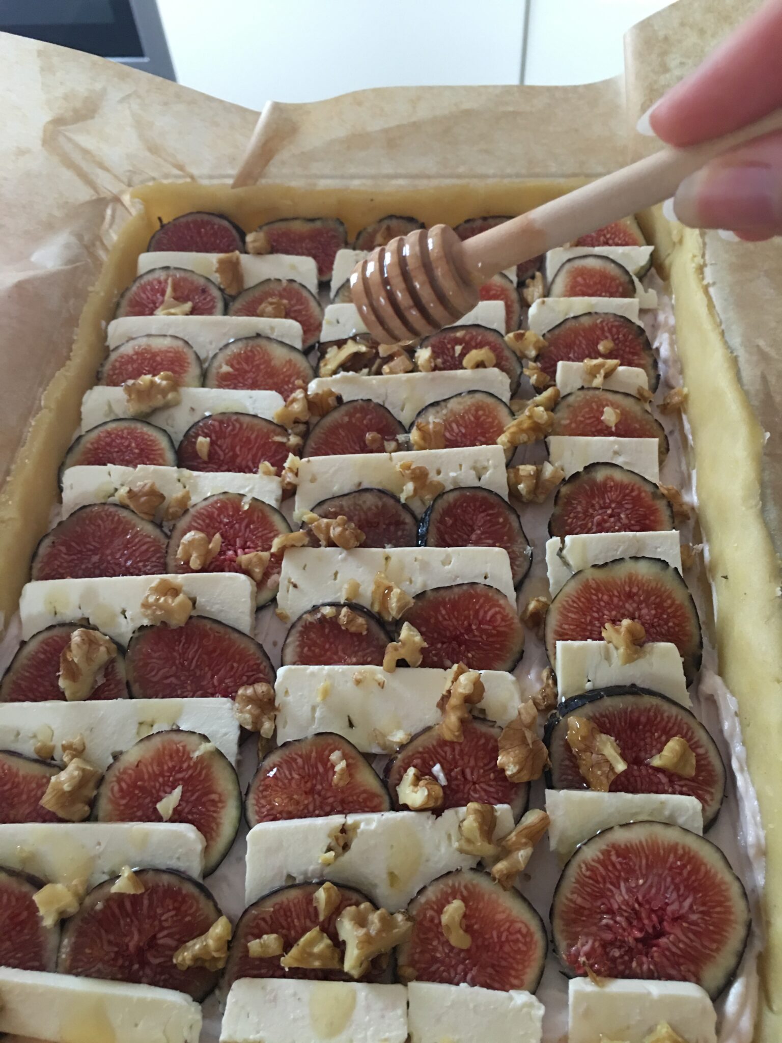 Feigentarte mit Feta und Honig - glutenfrei - Kochlöffeljunkies