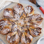 Nutella Brioche Schneeflocke – winterlicher Genuss zum Teilen